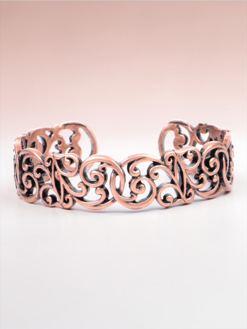 "Braided Brilliance" copper cuff bracelet NWOT
